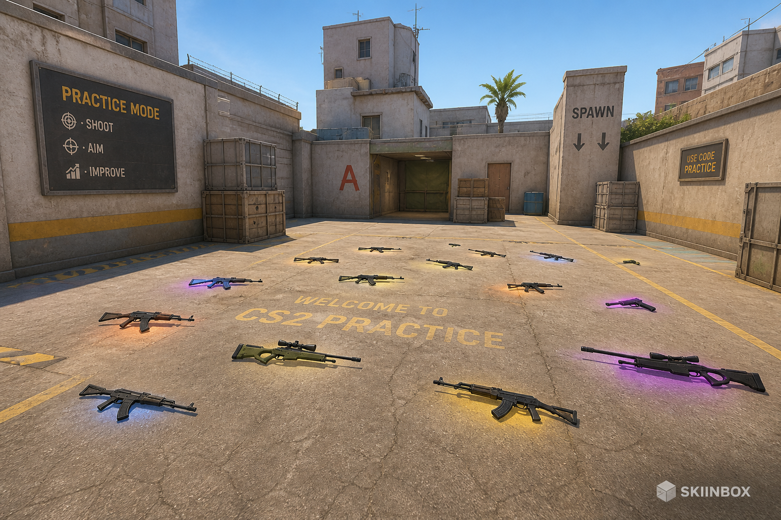 CS2 practice give weapon