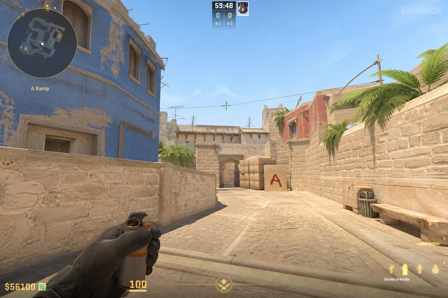 Mirage jungle connector smoke from A ramp